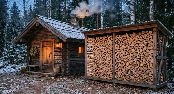 Укладка дров в Ижевске, улица Привокзальная, 37